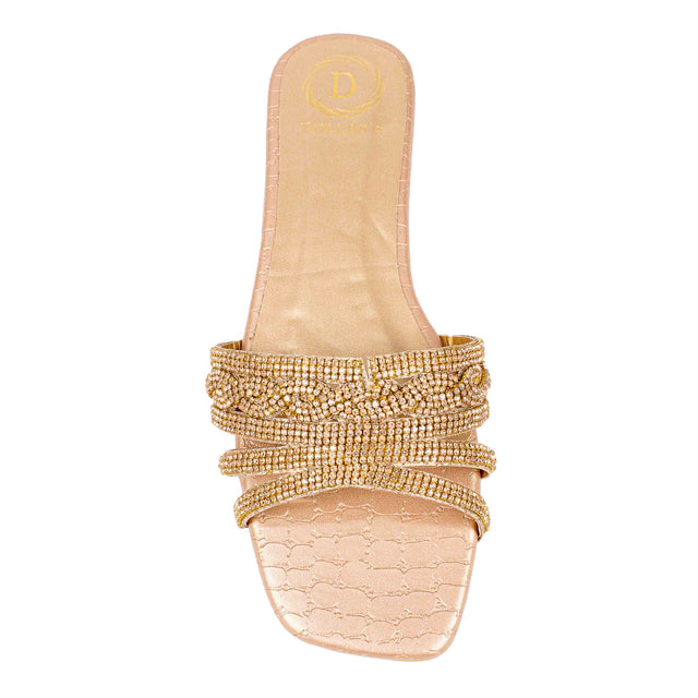 Captivating Rose Flat Slippers