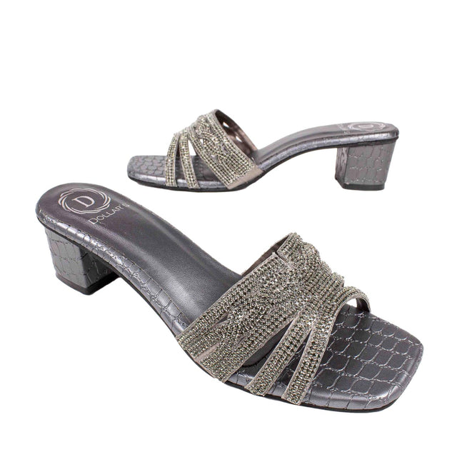 Elevated Grey Block Heel Sandals