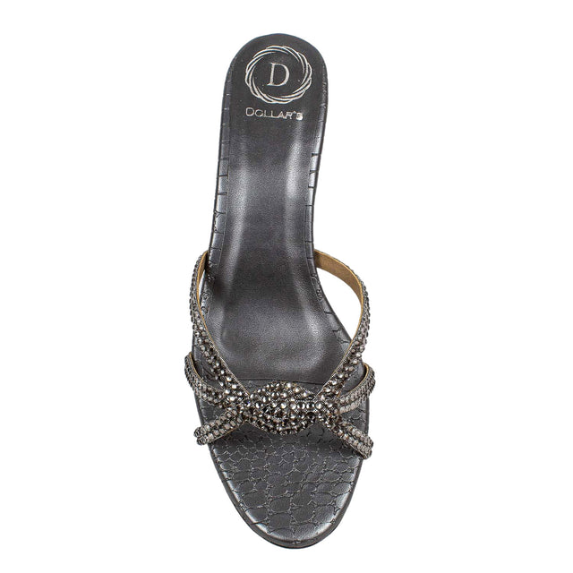 Amal Captivating Grey Pencil Heel Sandals