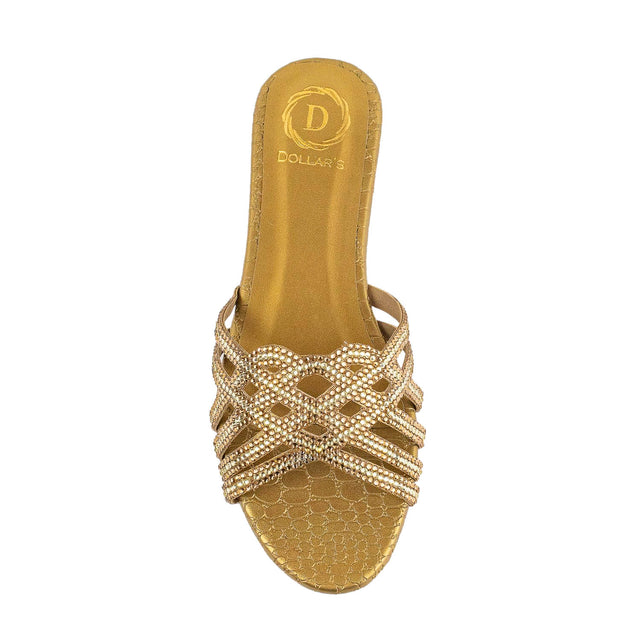 Jamilah Sophisticated-casual Bronze Flat Slippers