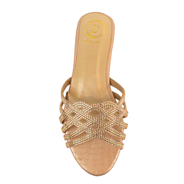 Jamilah Classic Rose Flat Slippers