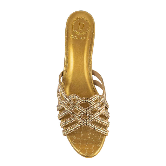 Jamilah Glamorous Bronze Pencil Heel Sandals