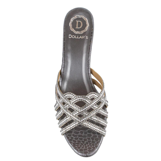 Jamilah Regal Grey Pencil Heel Sandals
