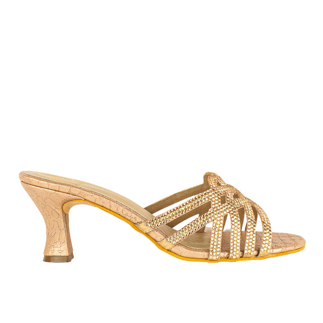 Jamilah Luxe Rose Pencil Heel Sandals