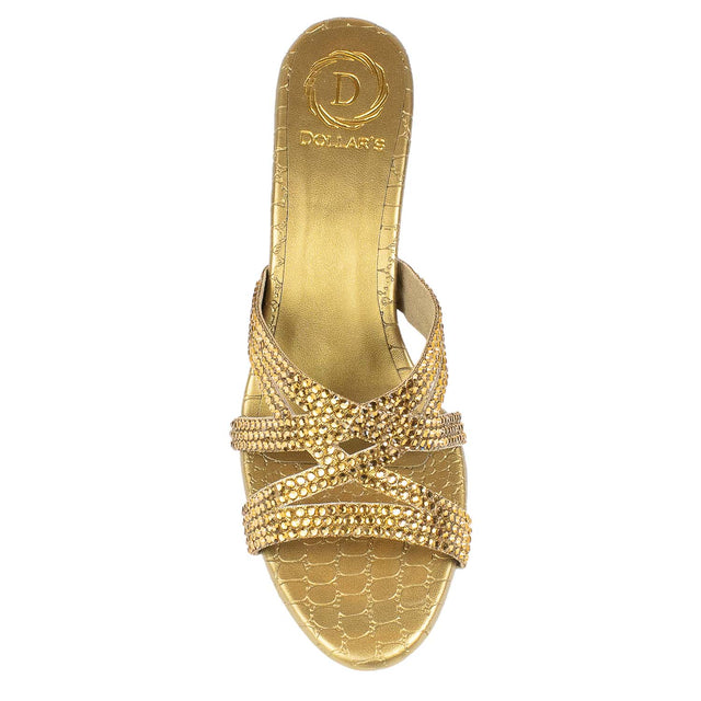 Inaya Regal Bronze Pencil Heel Sandals