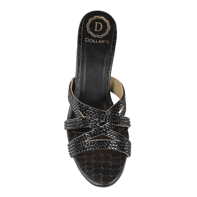 Inaya Iconic-fit Black Pencil Heel Sandals