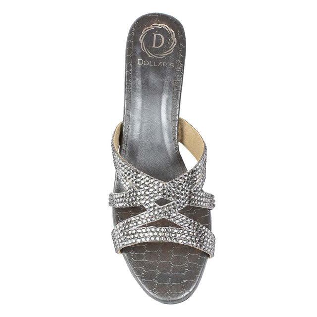 Inaya Classic Grey Pencil Heel Sandals
