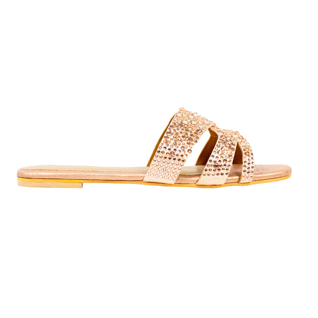 Aliyah Exclusive Rose Flat Slippers