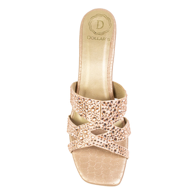 Aliyah Sophisticated Rose Pencil Heel Sandals