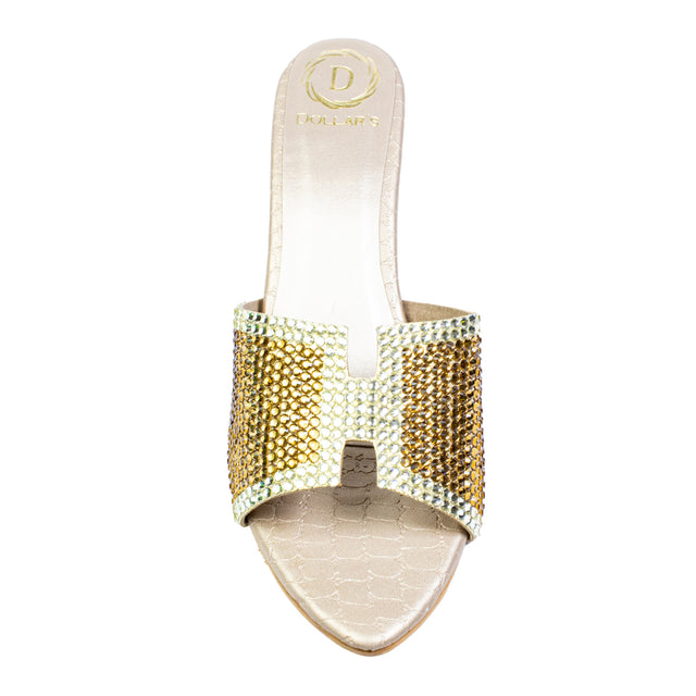 Minimalist Gold Pencil Heel Sandals
