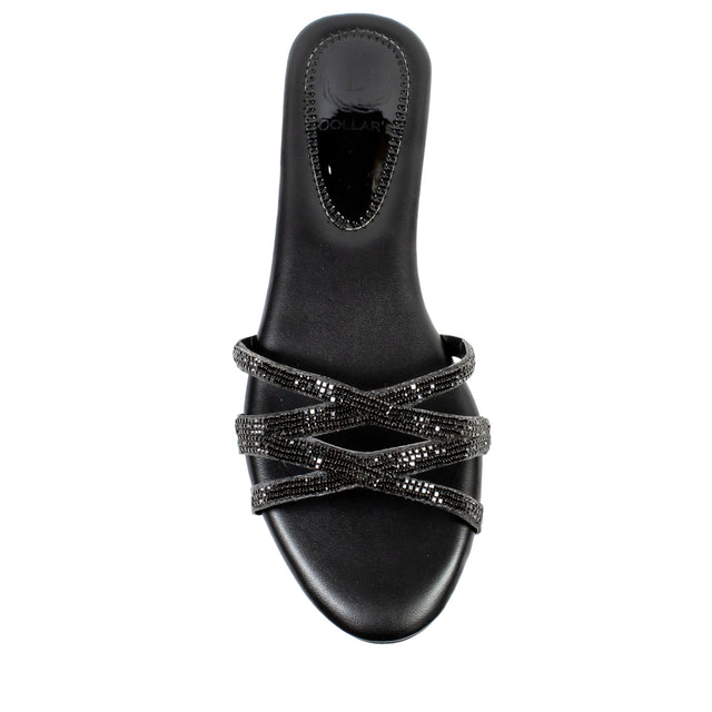 Modern Black Flat Slippers