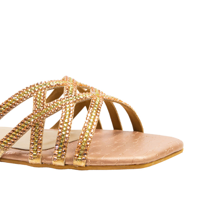 Marwa Chic Rose Flat Slippers