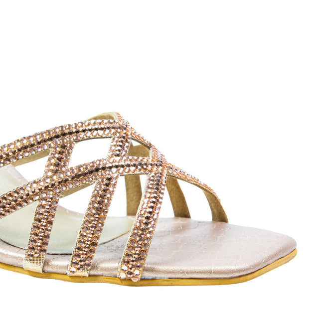 Marwa Timeless Rose Pencil Heel Sandals