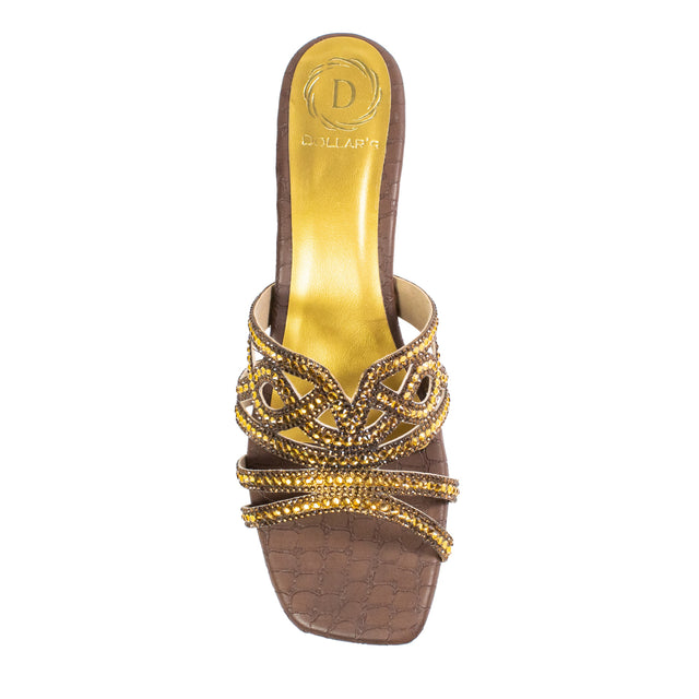 Samira Timeless Brown Block Heel Sandals