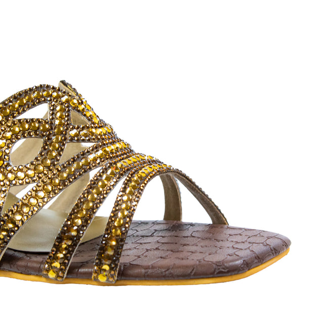 Samira Timeless Brown Block Heel Sandals