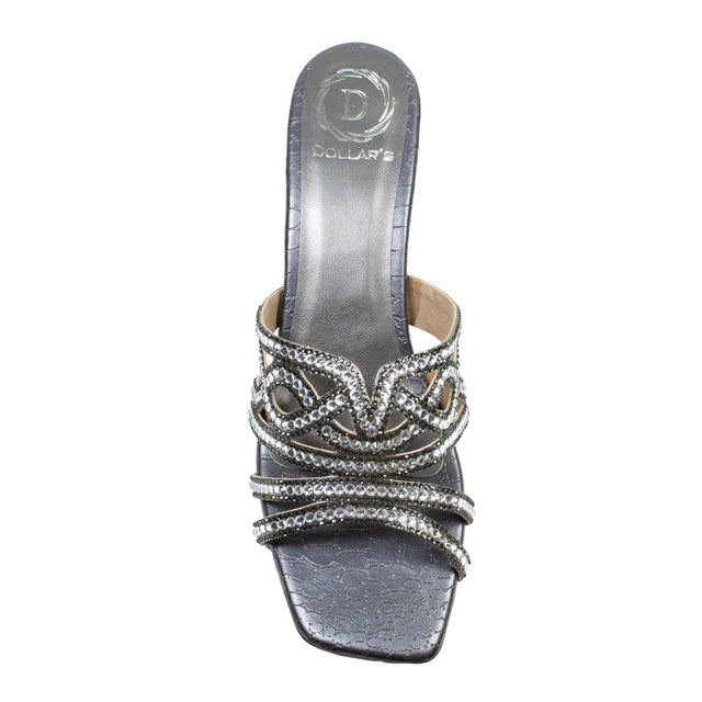 Samira Captivating Grey Block Heel Sandals