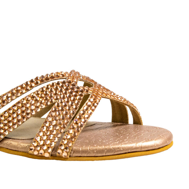 Layal Luxe Rose Flat Slippers