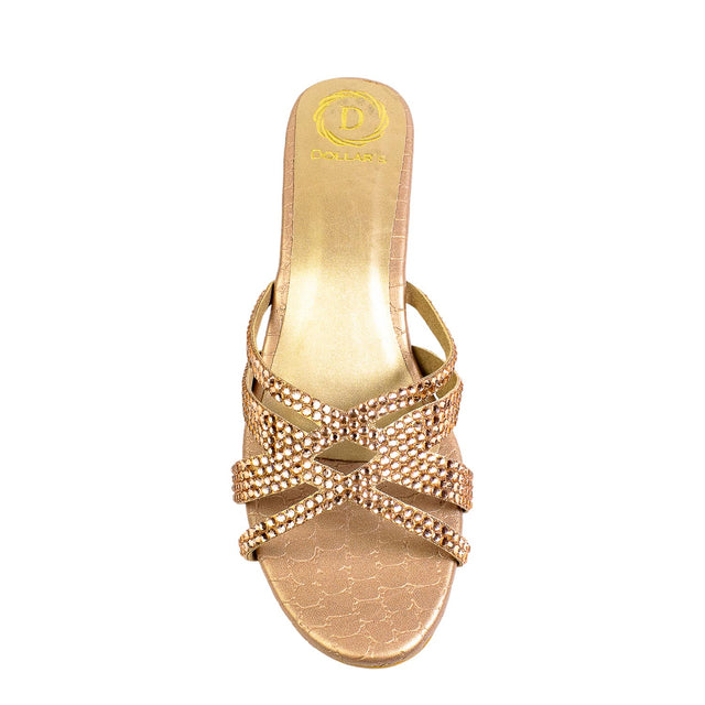 Layal Opulent Rose Block Heel Sandals