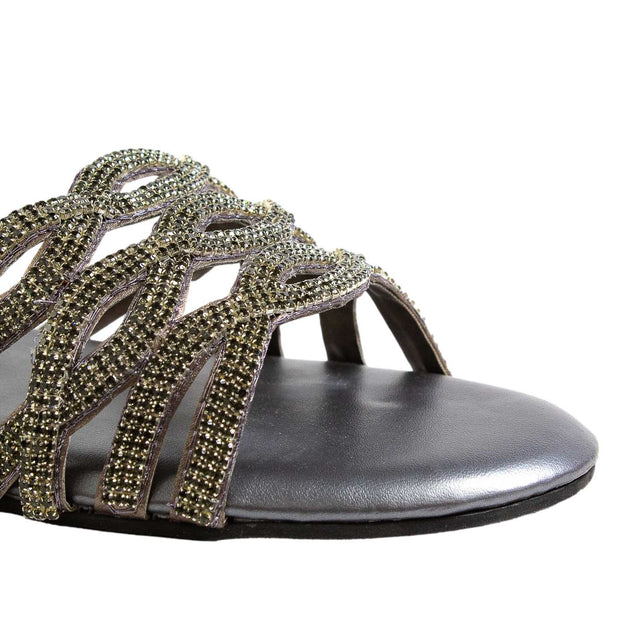 Sophisticated-casual Grey Flat Slippers