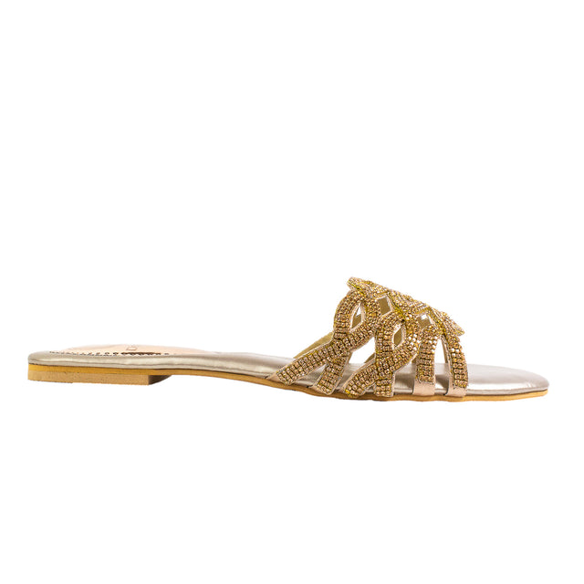 Elevated Rose Flat Slippers