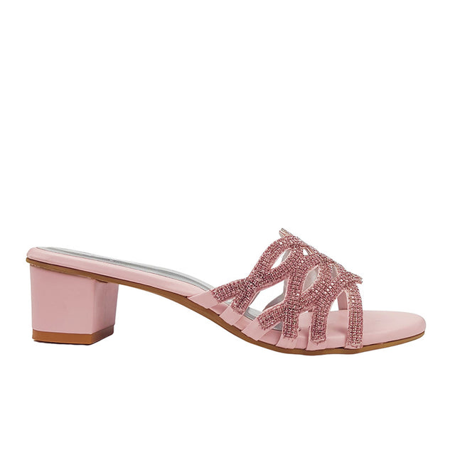 Regal Pink Block Heel Sandals