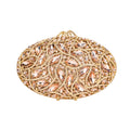Rose Studded Crystal Work Metallic Frame Beautiful Deep Colour Handbags