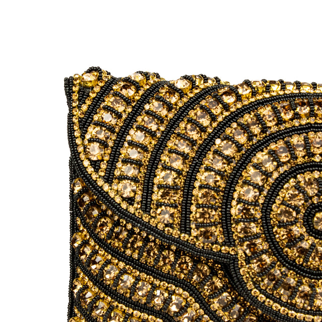 Black Gold Handcrafted Beaded Chain Handbags