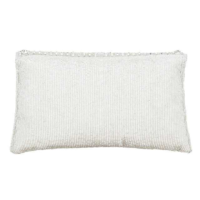 Silver Handcrafted Authentic Jute Crystal Embellished Handbags