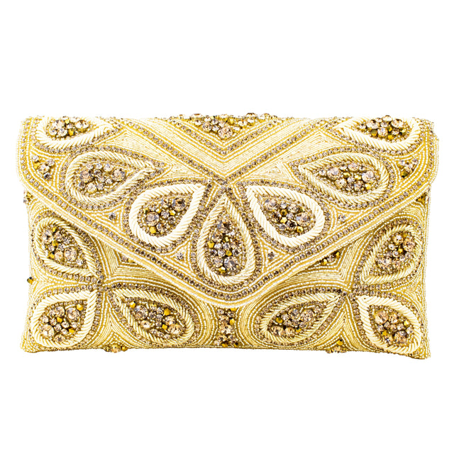 Gold Handcrafted Authentic Jute Handbags