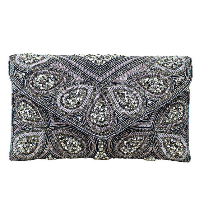 Grey Handcrafted Authentic Jute Handbags