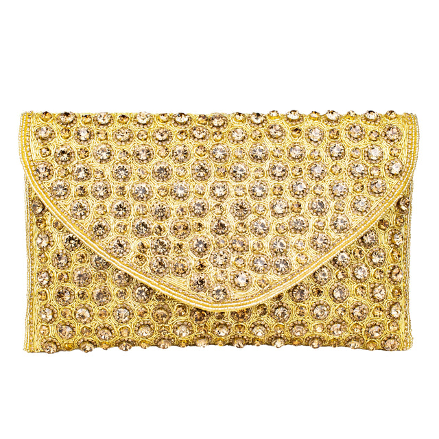 Gold Handcrafted Authentic Jute Handbags