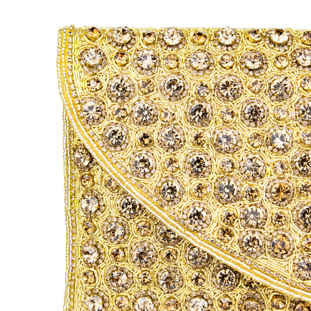 Gold Handcrafted Authentic Jute Handbags