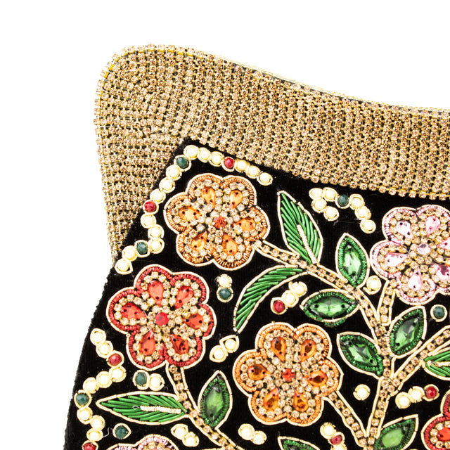 Gold Multi Handcrafted Beaded Chain Handbags