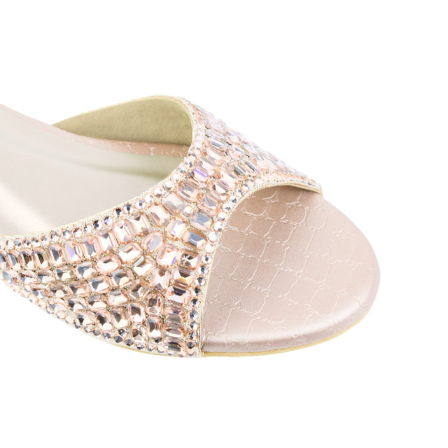 Haya Rose Flat Brilliant Slippers | S250F-R