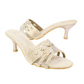 Praline 1.5in Kitten Heel Textured Sandals | S404H-PRL