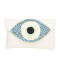 Cream Handcrafted Jute Crystal Embellished Handbags