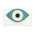 Cream Handcrafted Jute Crystal Embellished Handbags