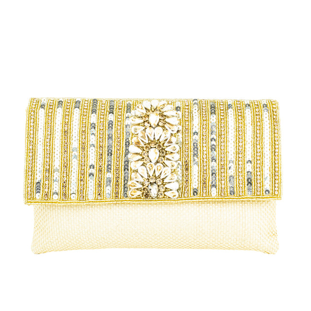 Gold Handcrafted Authentic Jute Handbags