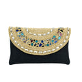 Handmade Samiya Black Clutch Bag