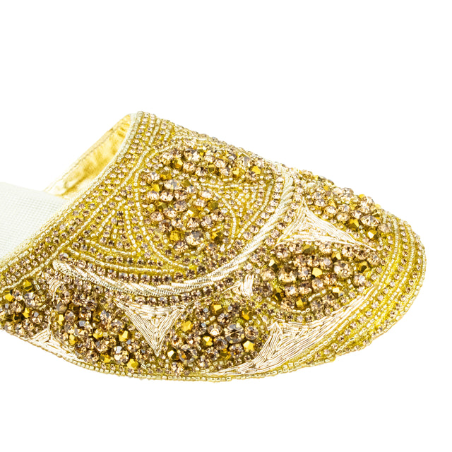 Regal Gold Flat Slippers