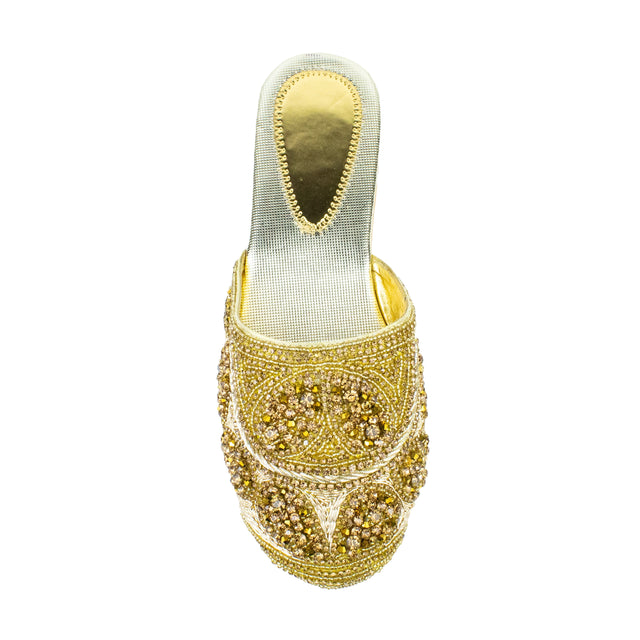 Regal Gold Flat Slippers