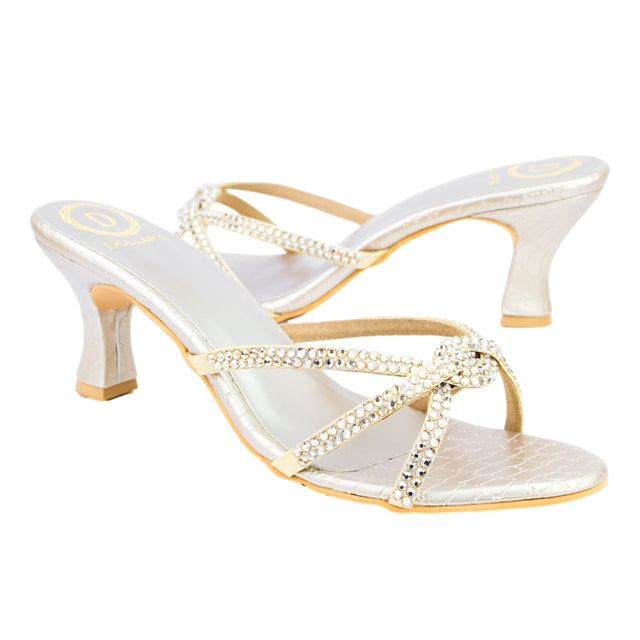 حذاء أمال بكعب S132H - لون بيج