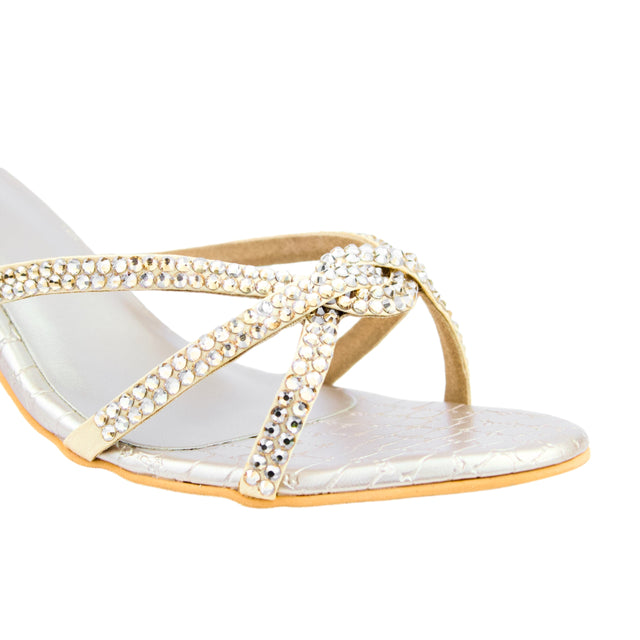 حذاء أمال بكعب S132H - لون بيج