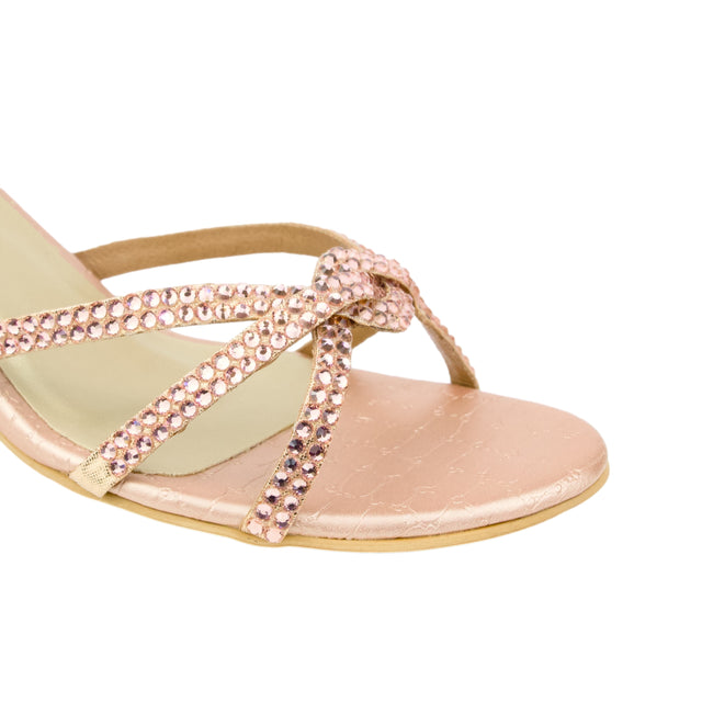 Rose 3in Flared Heel Comfortable Mule Sandals | S132H-R