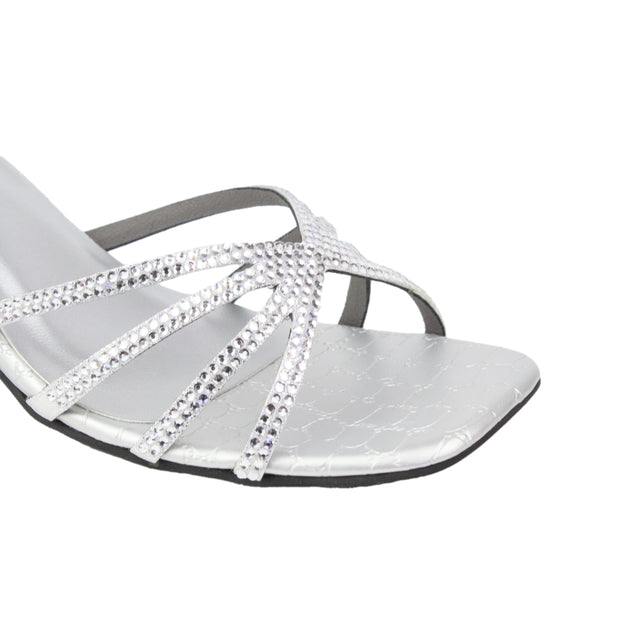 كعب زويا S141H - فضي