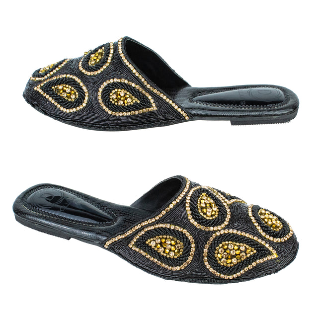 Exclusive Black Flat Slippers