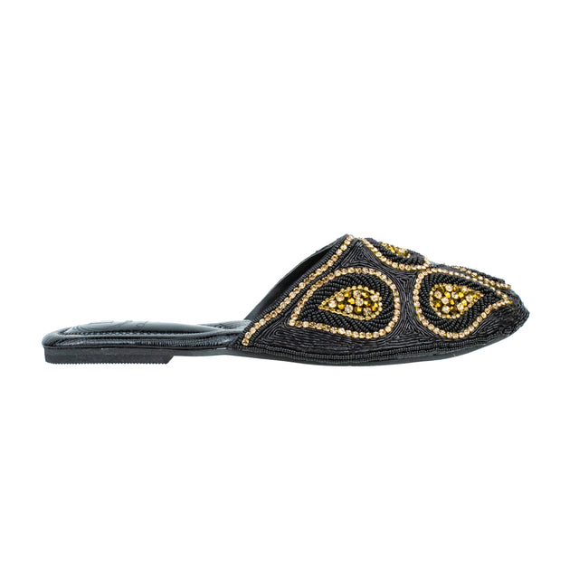 Exclusive Black Flat Slippers