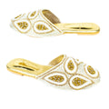 Contemporary Cream Flat Slippers