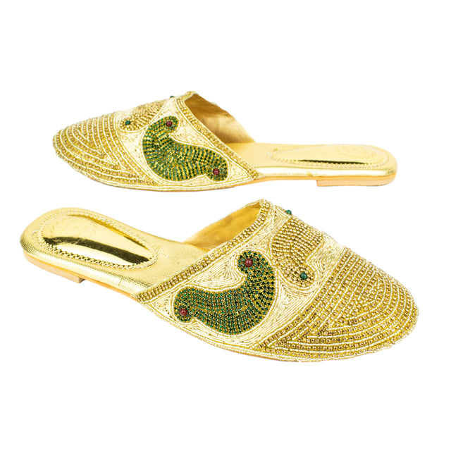 Minimalist Silver Flat Slippers