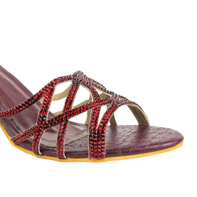 Maha Heels S186H - Maroon